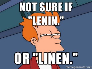 linen vs lenin