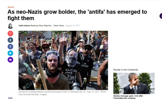 anti-fa yahoo claims antifa rises to fight nazis